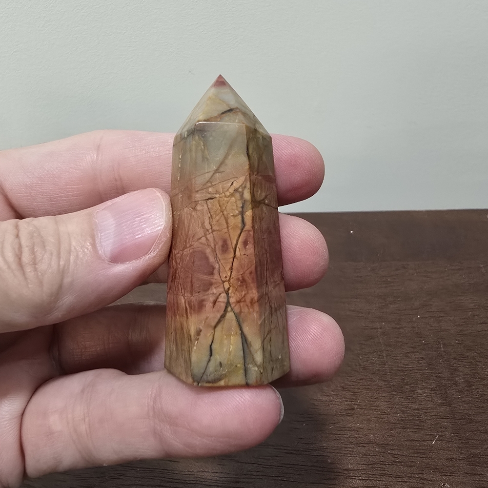 Red Creek Jasper Crystal Tower #D - Picture 4 of 5